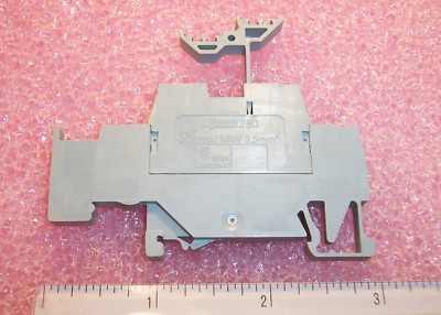 QTY (7)  280-520 WAGO DIN RAIL TERMINAL BLOCKS 2.5mm 26-14 AWG