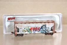 ATLAS 50 000 922 N WEATHERED FMC ACF 3560 COVERED HOPPER CAR WAGON 64138 nv
