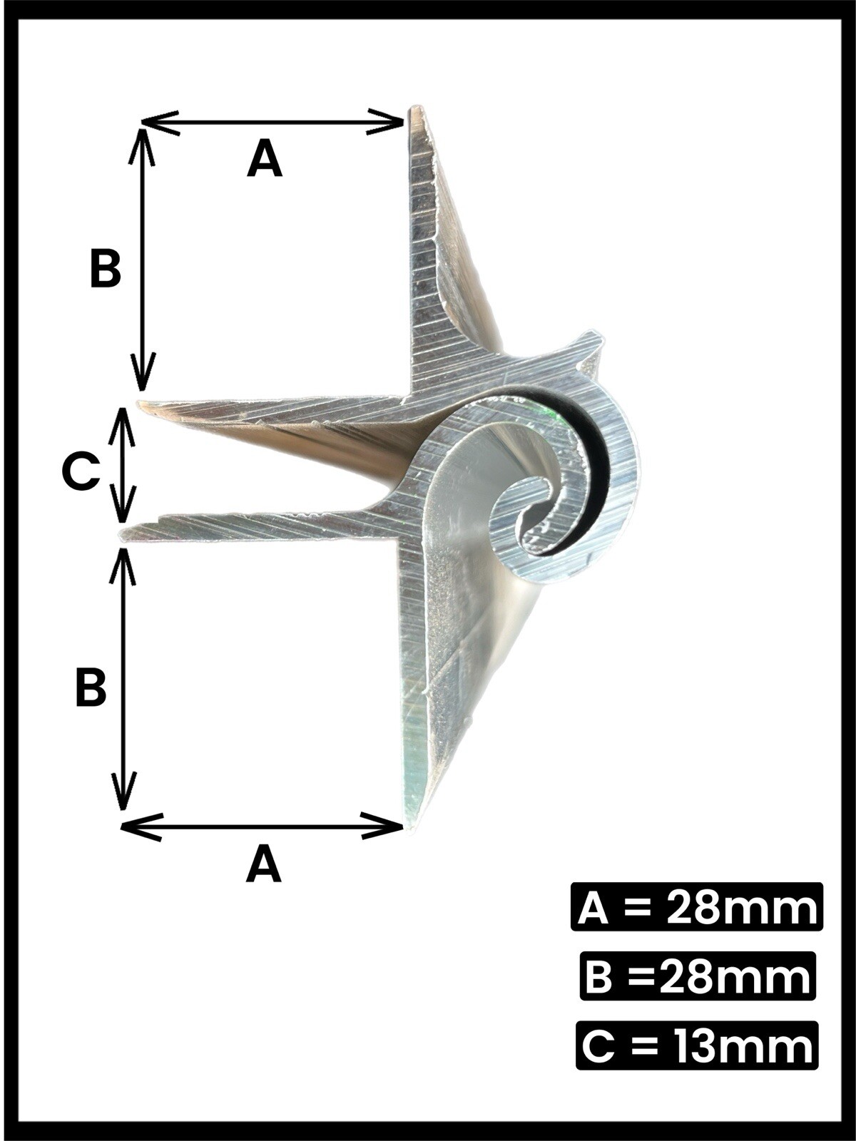 130 cm / 1.3 meter Length Snail Hinge / Serving Hatch Hinge / Continuous Hinge