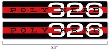 Poly Head 326 Valve Cover Engine Decals For 1959 Dodge Coronet Bumper Sticker Poly Head 326 Valve Cover Engine Decals For 1959 Dodge Coronet Bumper Sticker