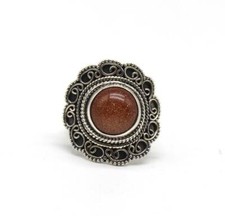 Natural Sunstone Ring,925 Sterling Silver Ring,HandCrafted Ring,All Sizes 3 to14