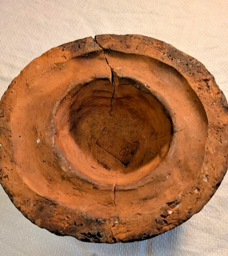 RARO Antiguo Sombrero de Arcilla de Sombrerería Bloque/Forma 7"L x 6"W x 3" H Fabricantes Marca Interior Foto 3 de 4