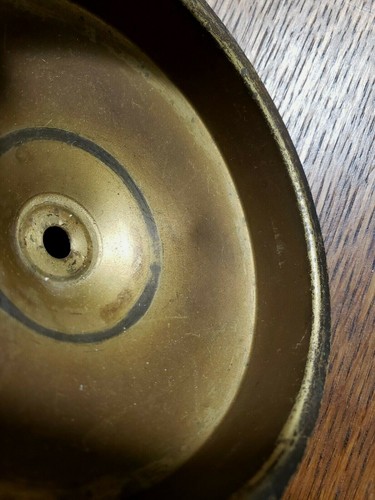 HEAT CAP 3 7/8" FOR LCT TIFFANY FAVRILE SHADE, VERY NICE Brass Original - Picture 8 of 8