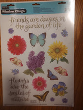 Window Clings  6 Seasonal Window Clings Spring, Summer, Fall, Winter Reusable