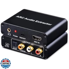 AMANKA 192KHz HDMI ARC Audio Extractor with Digital Optical TOSLINK SPDIF Coa
