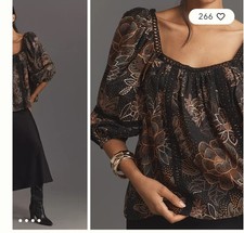 New  Farm Rio Lace Inset Bodysuit M