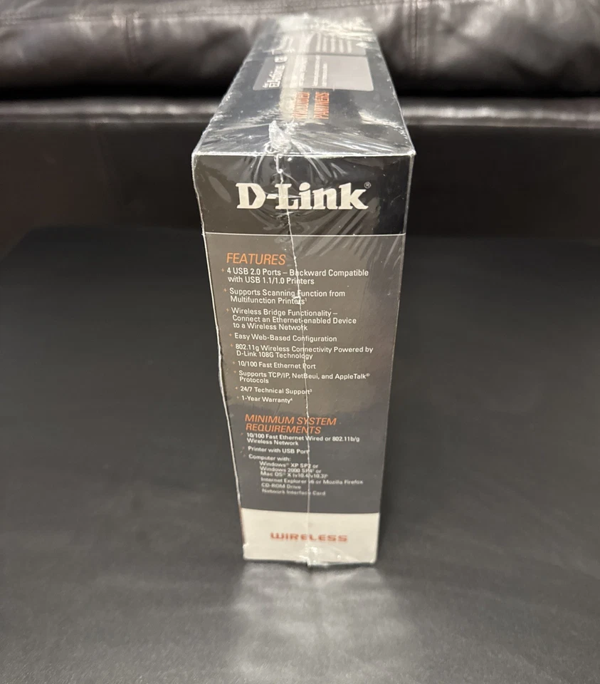 D-Link DPR-1260 Multifunction Rangebooster G USB Print Server New/Sealed - Image 3 of 4