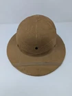 Vintage WWII Era US Navy Hat Sea Dog Hick Pith Helmet Canvas Military