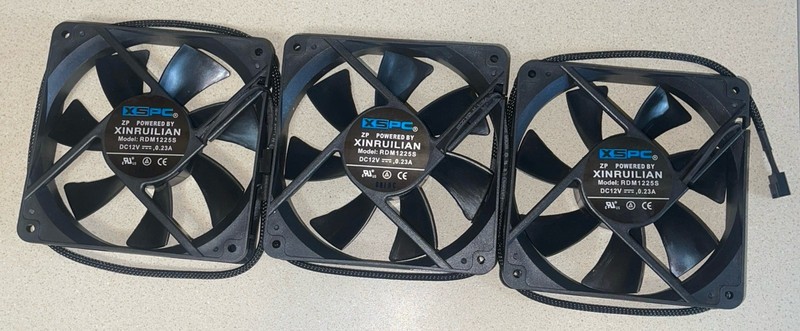 XSPC RDM1225S Xinruilian Cooling Fans 3pcs.