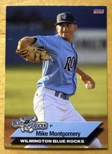 2010 Choice Wilmington Blue Rocks Mike Montgomery #02 NM-MT Rare