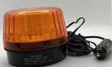SL 8 12 Xenon High Powered Amber Strobe Light Car Lighter Plug In Magnetic Mount