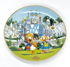 Disneyland's 40th Anniversary Plate It's A Small World The Bradford Exchange
