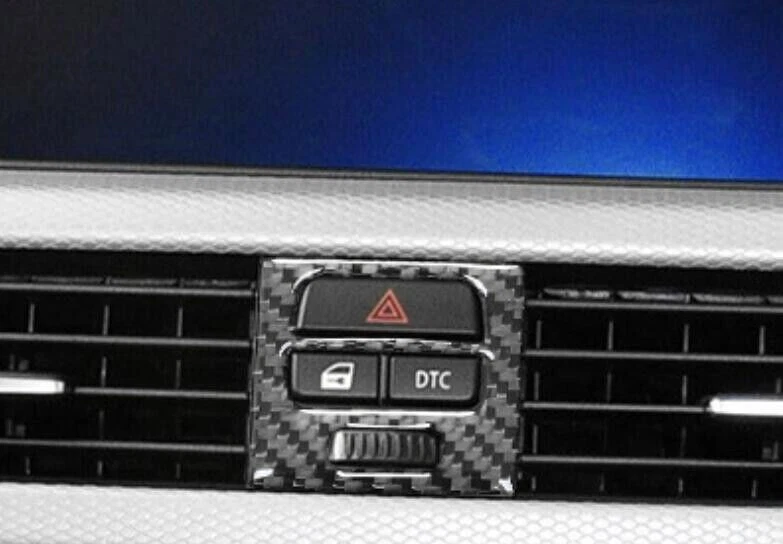 Cubierta de ventilación de salida de aire 2008-2013 para consola central BMW M3 E90 fibra de carbono real Foto 4 de 4