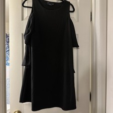 Just Taylor "Little Black DRESS" Cold Shoulders Loose Fit Size 8