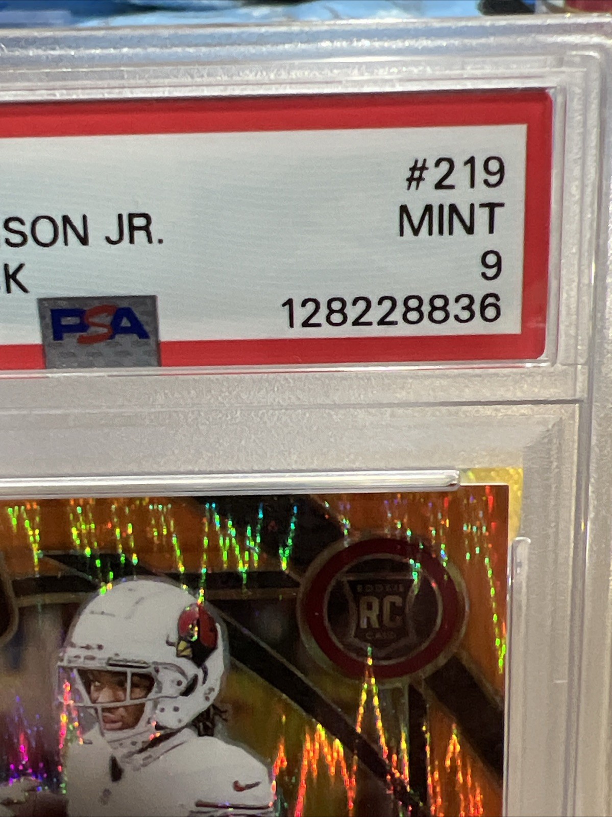 2024 Select Marvin Harrison Jr Orange Shock #217 /399 PSA 9 view 4
