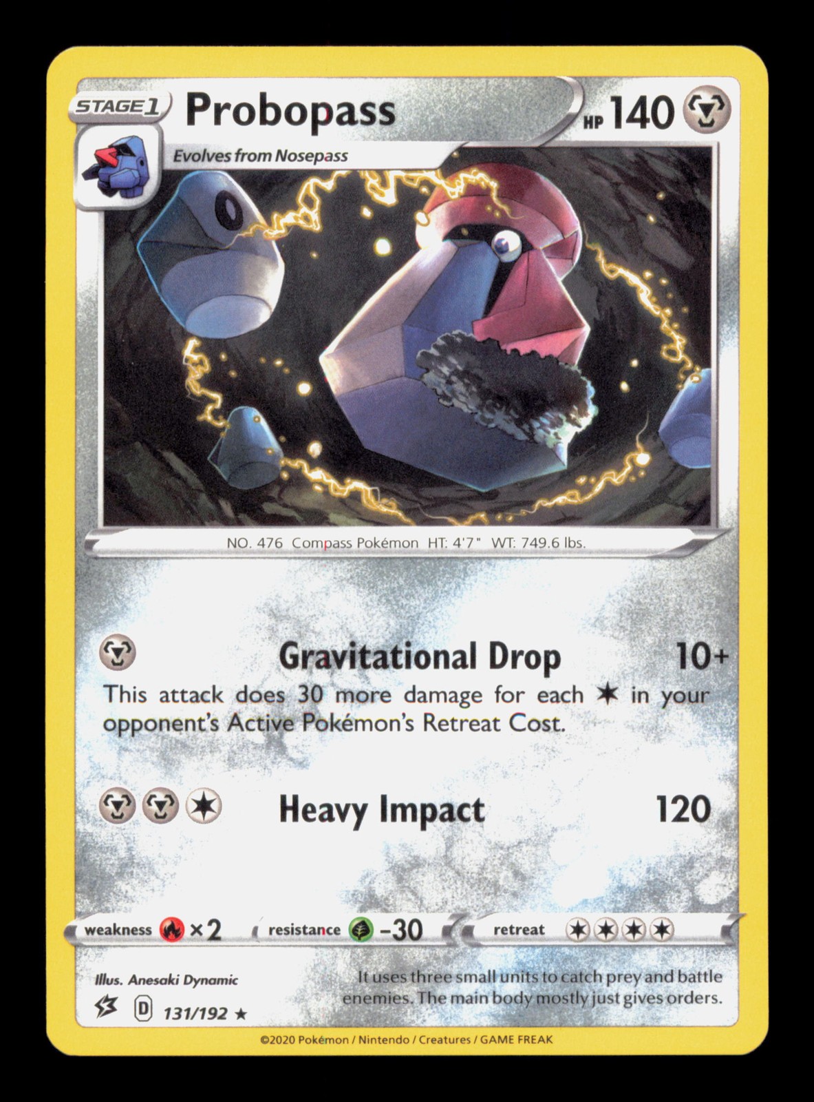 Pokemon Probopass 131/192 SWSH02: Rebel Clash Rare
