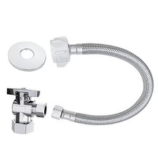 Toilet Connector Plumbing kit  Complete Toilet Set Valve with 12" Long 1 Pack