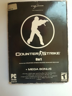 Counter Strike 8in1 Source Russian PC GAME Valve retro vintage DVD Half-Life 2
