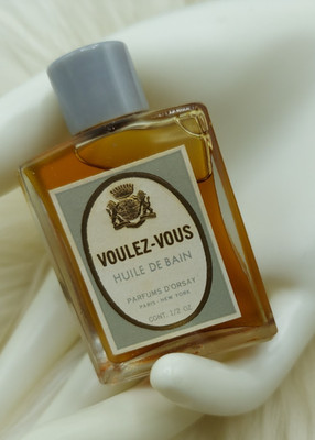 Vintage NEW! Old Stock D'Orsay Voulez-Vous Huile De Bain Perfums Bath Oil 1/2 OZ
