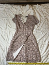 J.CREW MERCANTILE Floral Short Sleeve A-Line V-Neck Dress Zip Multicolor Size 00