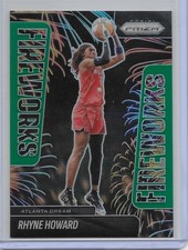 2025 Panini Prizm WNBA Rhyne Howard 5 Atlanta Dream Fireworks Green