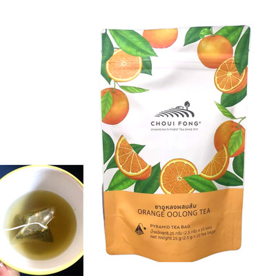 Choui Fong Orange Oolong Tee   10 Pyramiden-Teebeutel, Erfrischend & Fruchtig