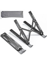 Aluminum Alloy Foldable Portable Adjustable Laptop Stand/Riser Apple Silver