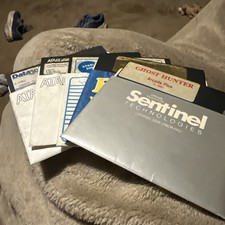 Lot Of 6 Floppy Disk 5.25 Games For Atari 400 / 800 Computer Vintage 1980s