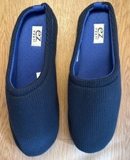 EZ Feet Men's Slip-On Slippers Navy XL 13-14