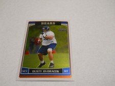 DUSTY DVORACEK ROOKIE CARD CHICAGO BEARS 2006 TOPPS CHROME. rookie card picture