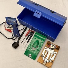 1/24 Parma Flexi Kar Slot Car Starter Set Caja Original Coche y Controlador Azul