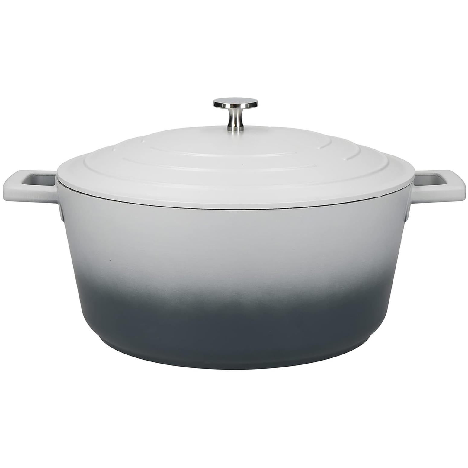 MasterClass Cast Aluminium 5L 28cm Casserole Dish Ombre Grey MCMCRD28GRY