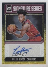 2018-19 Panini Donruss Optic Choice Black Gold Prizm 5/8 Collin Sexton Auto 4f5