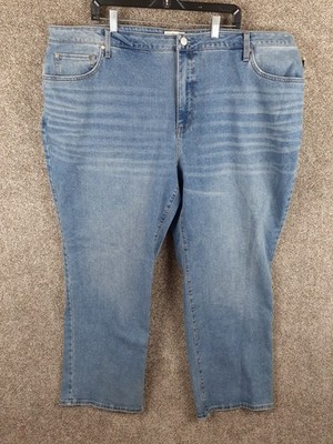 Edited by Remi Bader Women's Loose Straight Jeans Womens 26W Blue High Rise NWT