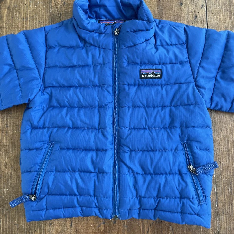 Patagonia Down Jacket SIZE 18M Blouson Kids RARE COLOR Outer Blue - Image 2 of 4