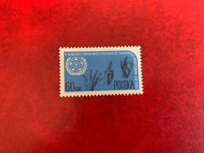 POLONIA 1967 MNH SC 1521 FEDERACIÓN SORDA EMBLEMA LENGUA DE SIGNOS