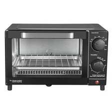 Mainstays 4 Slice Countertop Toaster Oven with 3 Settings, includes Baking Rack