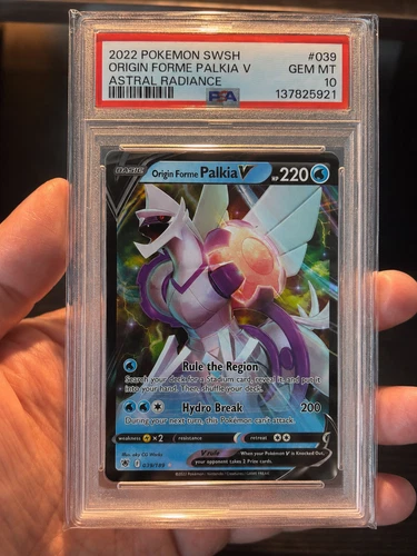 🔥 PSA 10 Origin Forme Palkia V #039 – Astral Radiance – GEM MINT 🔥
