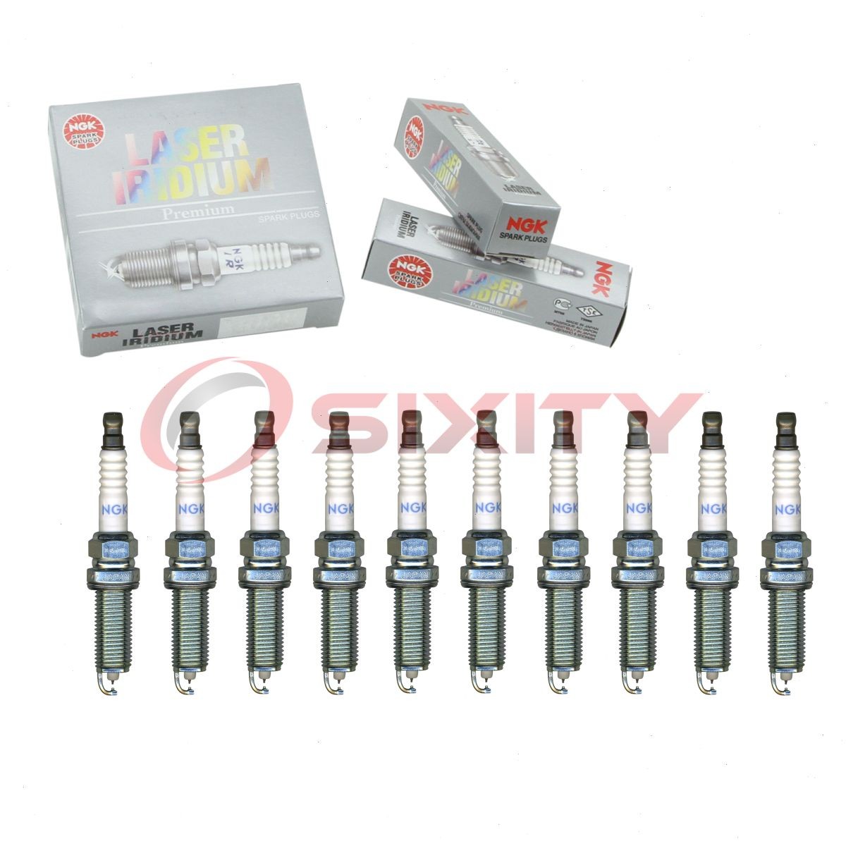 10 pc NGK 91215 DILKAR7C9H Laser Iridium Spark Plugs for 22401-1KC7C sb