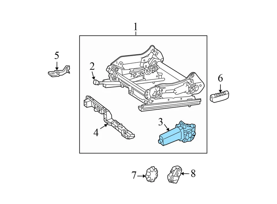 2003-2006 MERCEDES-BENZ E55 AMG - Front Right Front TILT SEAT Motor 0068206642 - Image 3 of 4