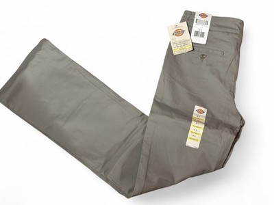 dickies womens relaxed fit silver grey stretch twill pants reg