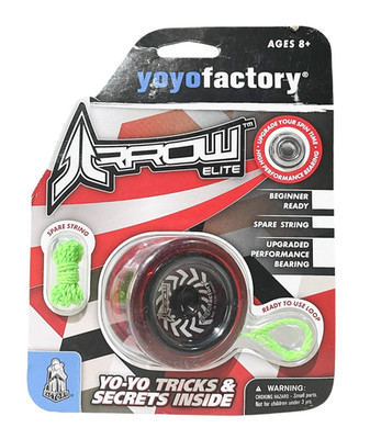 YoyoFactory Arrow Elite Beginner Yoyo Toy Red Black Cap For Beginner To Expert