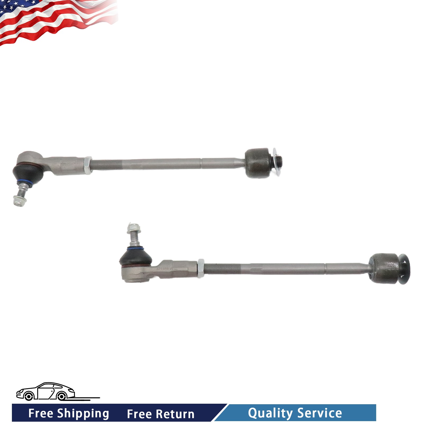 SET Front Inner & Outer Tie Rod End kit For Maserati Quattroporte GC GT USA
