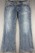 Vintage Lucky Brand Dungarees USA Made Bootcut Jeans 34x34 Light Wash Denim