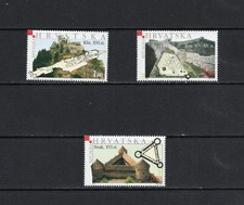 T1095 Croatie 2001 Forteresses 3v MNH