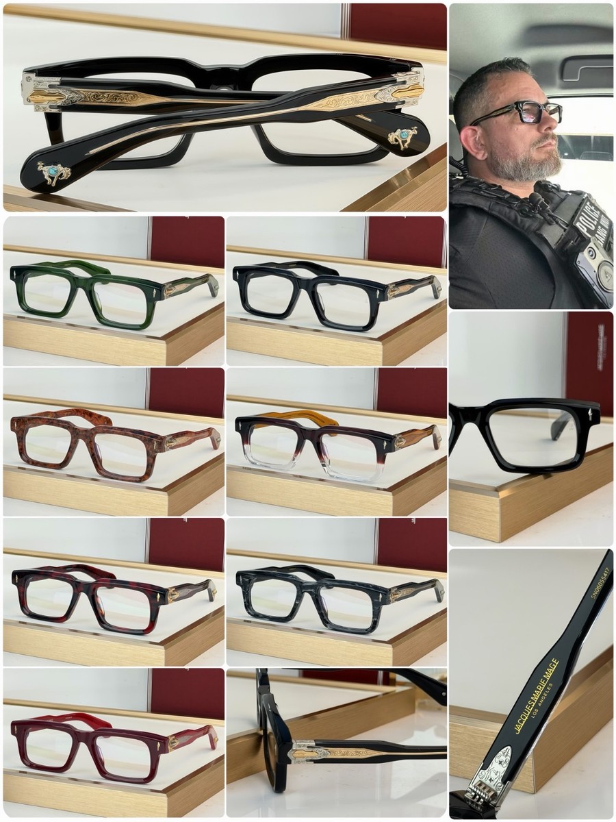 Jacques Marie Mage Belvedere Red Zebra/Clear 50-20-146mm New With