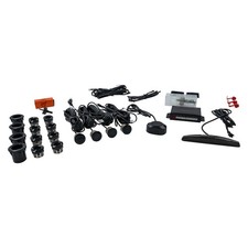 ROSTRA BACKZONE FRONT  REAR ULTRASONIC PARKING SENSOR KIT w/ 3-COLOR DISPLAY