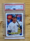 2018 Topps Heritage - Aaron Judge #25 Bat on Shoulder PSA 9 MINT
