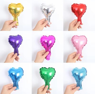 10 Stück 5 Zoll Stern Herz Folienballon Set 10 Mini Sternform Luftballons Party