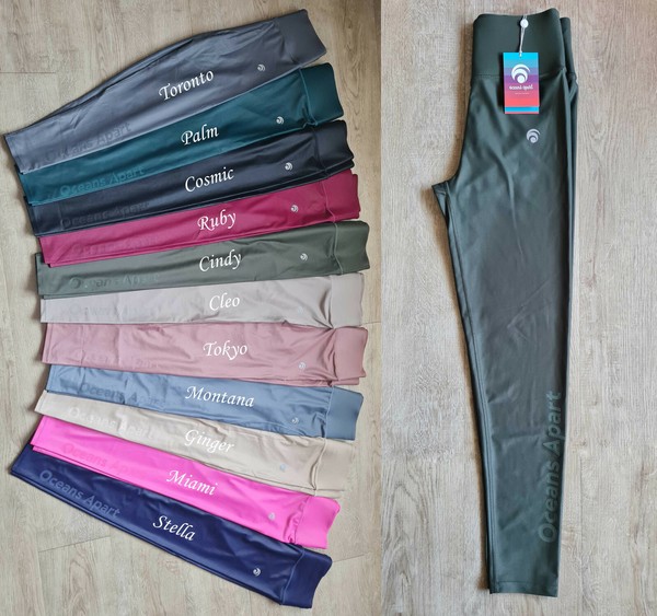 Oceans Apart Cindy Pant Gr. M Leggings Shiny Collection High Waist Shiny-Khaki-image